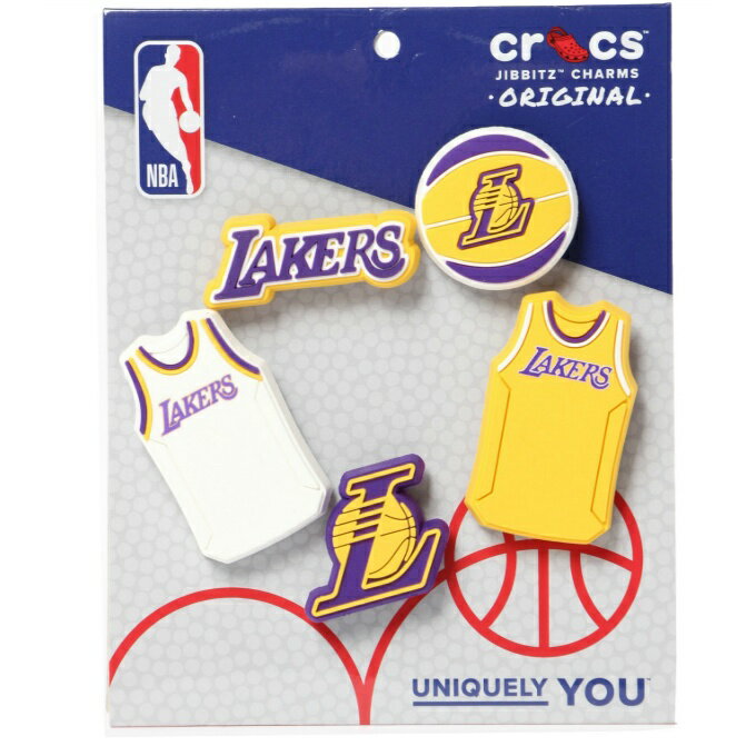 クロックス クロックサンダル チャーム ジュニア ジビッツ レイカーズ 5P 10011275 crocs【メール便可】 od