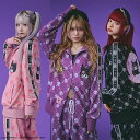【期間限定クーポン配布中!7/18 0:00〜7/26 1:59】ガルフィー×クロミ 限定 レディース ジャージ クロミちゃんドクロだらけセットアップ おしゃれ...