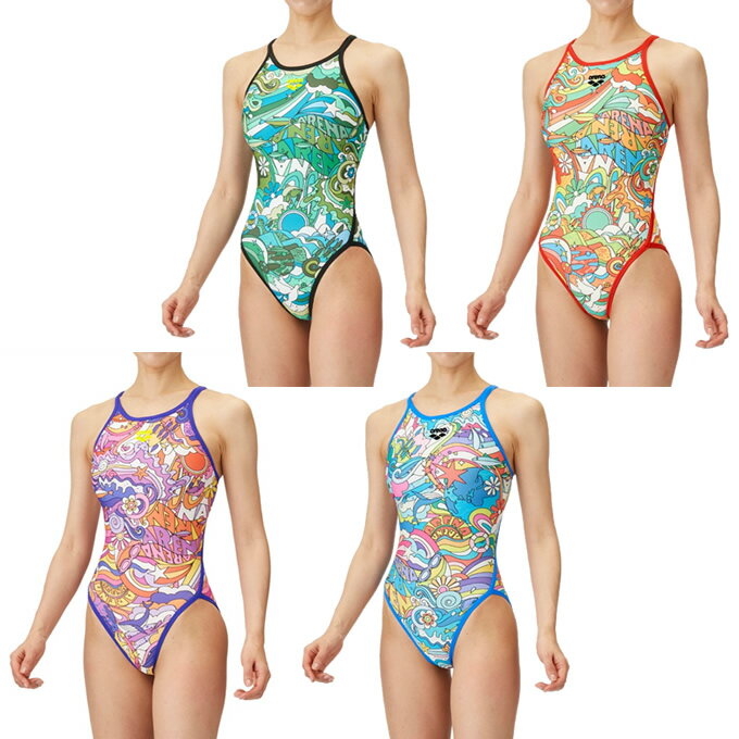 【メール便送料無料】アリーナ arena トレーニング水着 レディース トレーニングワンピース NE柄 AS5SWM08L