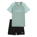 【メール便送料無料】プーマ Tシャツ 上下セット ジュニア ボーイズ ESS NO. 1 ロゴ ポリ 半袖 Tシャツ & ショーツ 687868-30 PUMA
