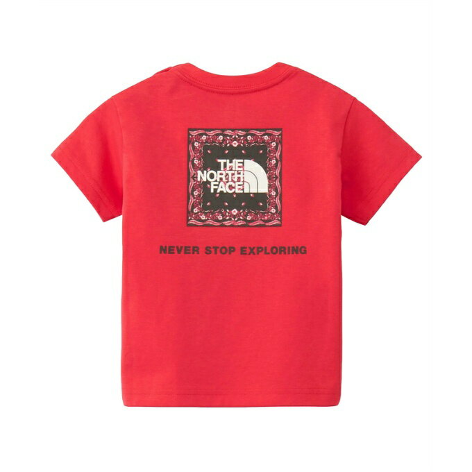 ザ・ノース・フェイス Tシャツ 半袖 ジュニア B SS Bandana Square Logo Tee NTB32546-HI ノースフェイス THE NORTH FACE
