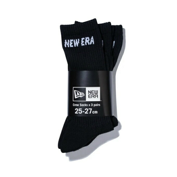 ニューエラ NEW ERA ソックス メンズ レディース ジュニア クルー 3ペア 14518183