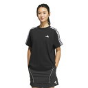 【メール便送料無料】アディダス Tシャツ 半袖 レディース エッセンシャルズ プラス スリーストライプス 半袖Tシャツ JW4499 JUP44 adidas