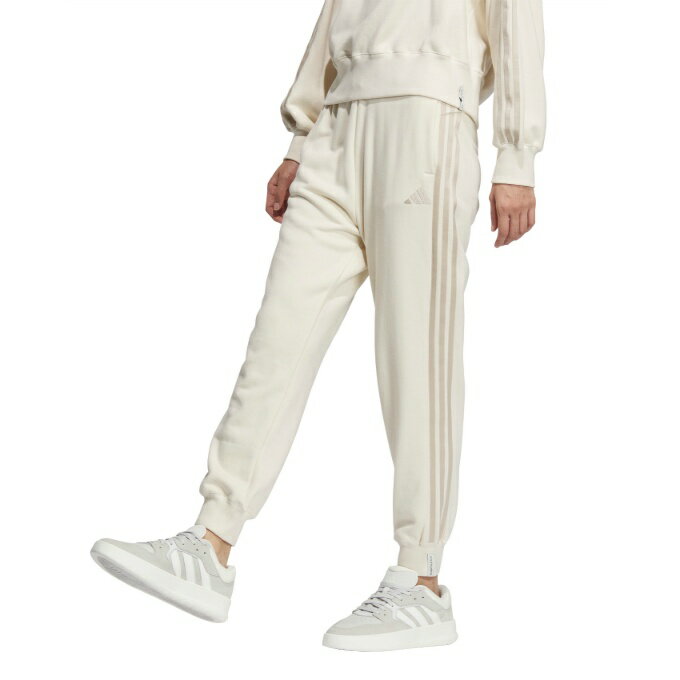 アディダス スウェットパンツ レディース エッセンシャルズ プラス スリーストライプス フレンチテリー テーパードパンツ JW4493 JUP42 adidasのサムネイル