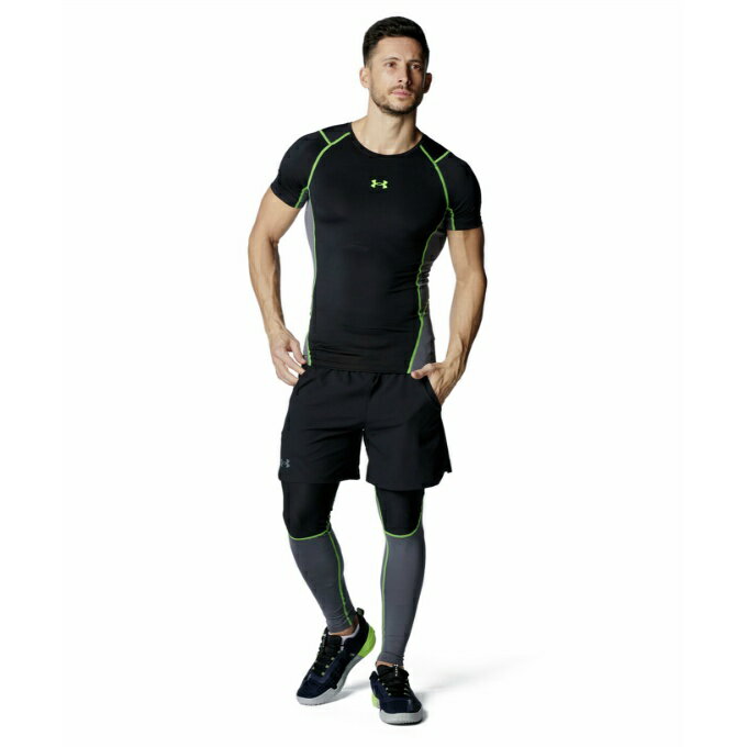 �ڥ᡼��������̵���ۥ�����������ޡ� ������������� Ⱦµ ��� UA HEATGEAR ARMOUR COMPRESSION NOVELTY SHORT SLEEVE SHIRT 6001536-001 UNDER ARMOUR