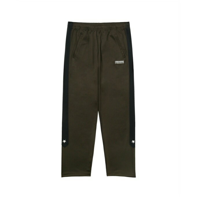 ■カラー：DBR ■サイズ： M ( ウエスト/78/101cm、ヒップ/106cm、渡り幅/32.7cm、股上/30cm、股下/71cm、裾幅/19.5cm ) L ( ウエスト/82/105cm、ヒップ/110cm、渡り幅/34cm、股上/31cm、股下/73cm、裾幅/20cm ) XL ( ウエスト/86/109cm、ヒップ/114cm、渡り幅/35.3cm、股上/32cm、股下/75cm、裾幅/20.5cm ) ※製品によって仕上りサイズに多少の誤差がありますのでご了承下さい。 ■素材：ポリエステル98%、ポリウレタン2% ■特長： ・吸汗速乾性能を持つジャージ素材を採用 ・脇にシェブロン＆スターのロゴをイメージしたカッティング表現 ・ストレートシルエット ■原産国：中国 検索ワード：トレーニングウェア トレーニングパンツ