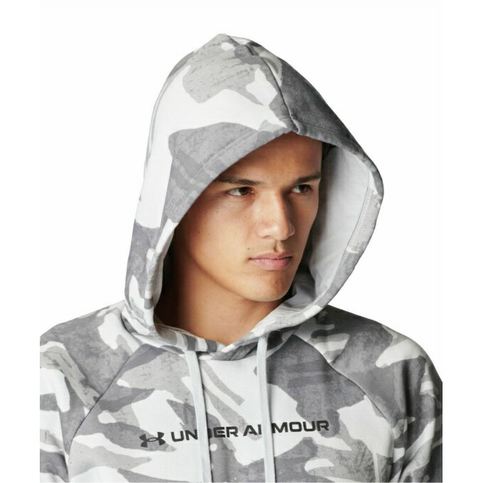 アンダーアーマー スウェットパーカー メンズ UAライバルフリース オールオーバー プリント フーディUA RIVAL FLEECE ALLOVER PRINT HOODIE 6003957-011 UNDER ARMOUR od