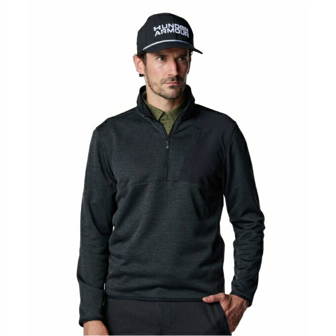 アンダーアーマー(UNDER ARMOUR) ゴルフウェア スウェット メンズ UAドライブ セーターフリース 1/2ジップ ジャケット 6005671-001 【2025年秋冬モデル】 od