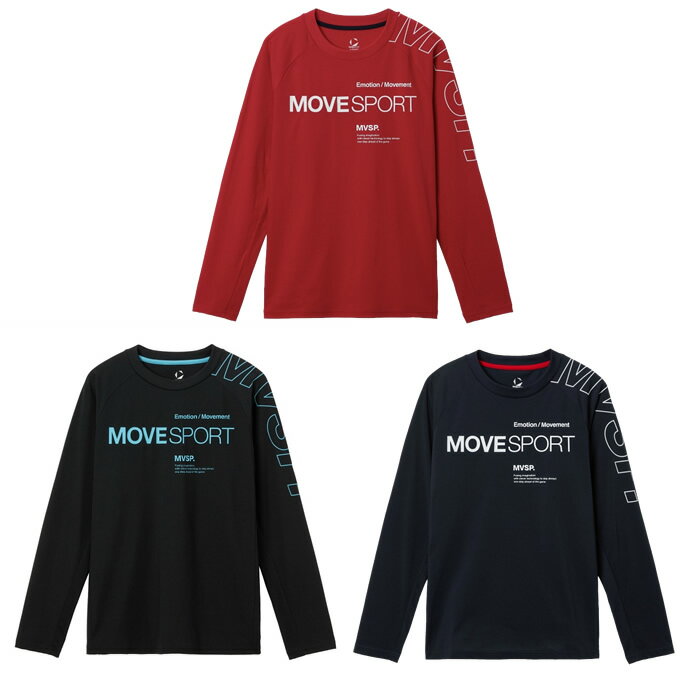 樂天商城 - ムーブスポーツ(MoveSport) スポーツウェア 長袖 アウトラインロゴ 長袖シャツ ST5FLT02M