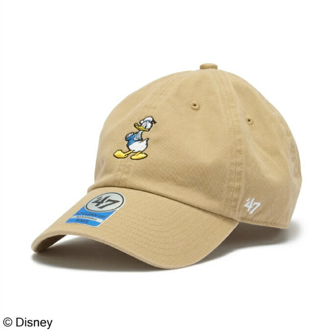 樂天商城 - 47 CLEAN UP 帽子 キャップ ジュニア 47 キッズ クリーンナップ Disney ディズニー ドナルドダッグ カーキ 14865118 od