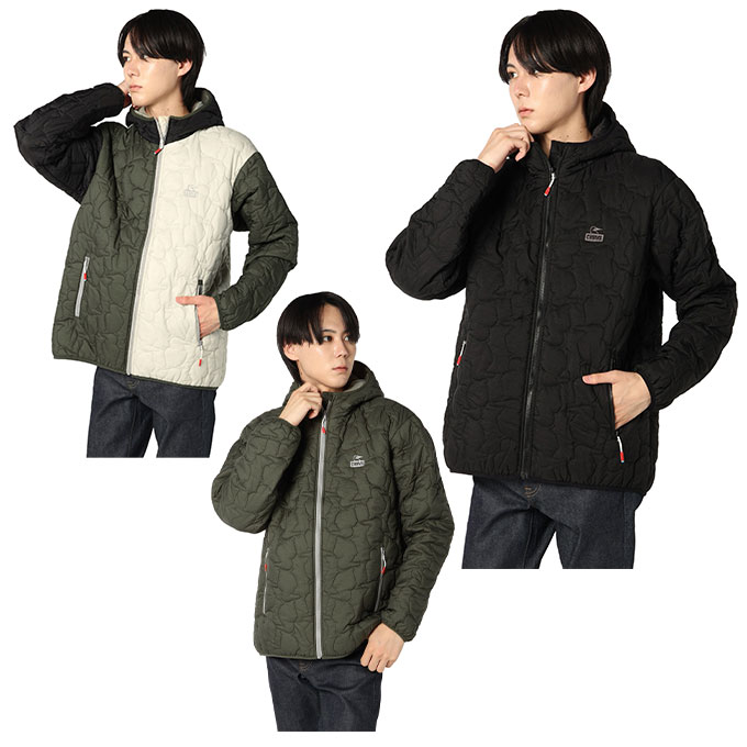 チャムス(CHUMS) 中綿ジャケット メンズ ブービーステッチ パデッド パーカー CH04-1468 od...