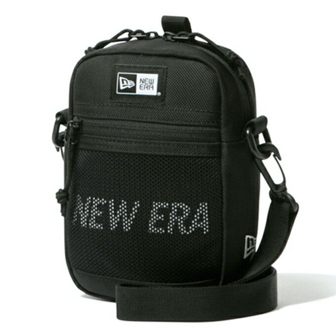 樂天商城 - ニューエラ(NEW ERA) ゴルフ ショルダーバッグ メンズ レディース ショルダーポーチ 1.7L プリントロゴ ブラック × ホワイト 14521313 【国内正規品】 od