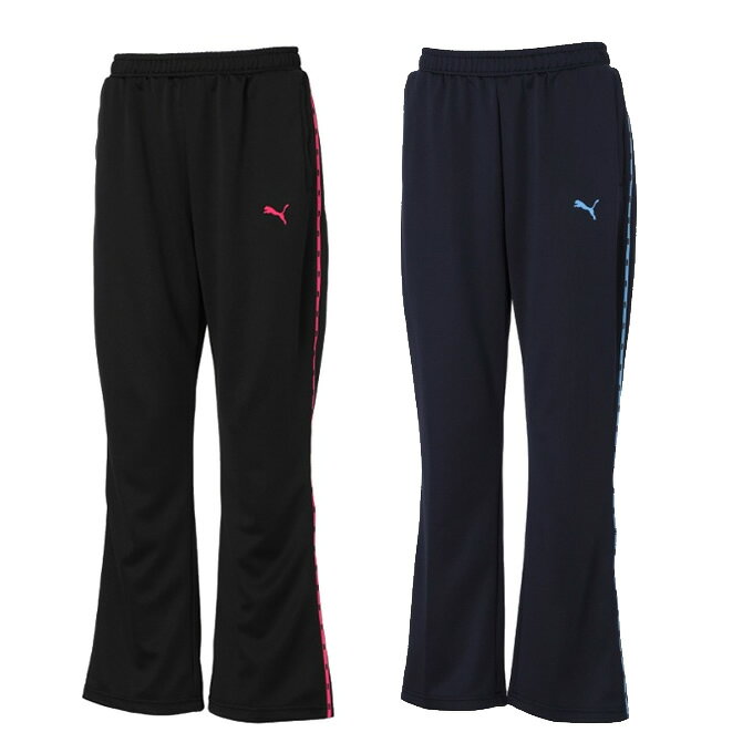 PUMA独自の吸水速乾dryCELL機能を搭載した軽量で肌ざわりのよい汎用性抜群のニットパンツ。両サイドに配した1本のカラーパイピングがアクセントになっています。パンツは足をきれいに見せられるように、こだわったストレートシルエットを採用しており、どんなスタイルでも合わせやすいです。内側ドローコードでウェスト調整可能です。両サイドポケットつき。695053と合わせてセットアップでも着用可。CATロゴは刺繍 ■カラー：01、16 ■サイズ： S(ウエスト/67cm、ヒップ/95cm、股上/29.0cm、股下/63.5cm、すそ周り/42.8cm、脇丈/94.0cm、もも渡り/57cm) M(ウエスト/70cm、ヒップ/98cm、股上/29.5cm、股下/66.5cm、すそ周り/44cm、脇丈/97.5cm、もも渡り/59cm) L(ウエスト/73cm、ヒップ/101cm、股上/30.0cm、股下/69.5cm、すそ周り/45.2cm、脇丈/101.0cm、もも渡り/61cm) O(ウエスト/76cm、ヒップ/104cm、股上/30.5cm、股下/72.5cm、すそ周り/46.4cm、脇丈/104.5cm、もも渡り/63cm) ※製品によって仕上りサイズに多少の誤差がありますのでご了承下さいませ。 ■素材：本体/ポリエステル100% ■原産国：中国 検索ワード：スポーツウェア トレーニングウェア ボトムス ズボン