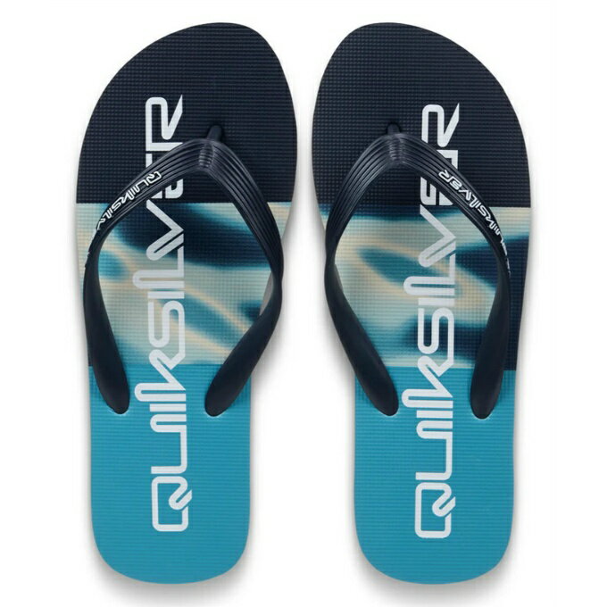 乐天商城 - クイックシルバー(QUIKSILVER) ビーチサンダル メンズ MOLOKAI STRIPE 26 ビーチロゴサンダル EQYL100083-BKJ6 【国内正規品】 od