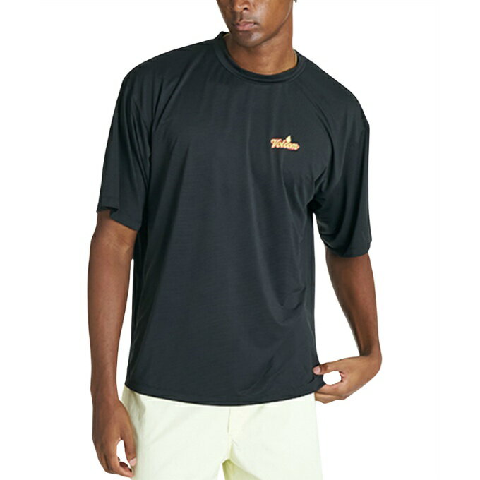 Mens - 【期間限定クーポン配布中！ 5/30 0:00〜6/11 1:59】 ボルコム VOLCOM ラッシュガード 半袖 メンズ BEACH PARTY SS VLY262003-BLK 【国内正規品】 od