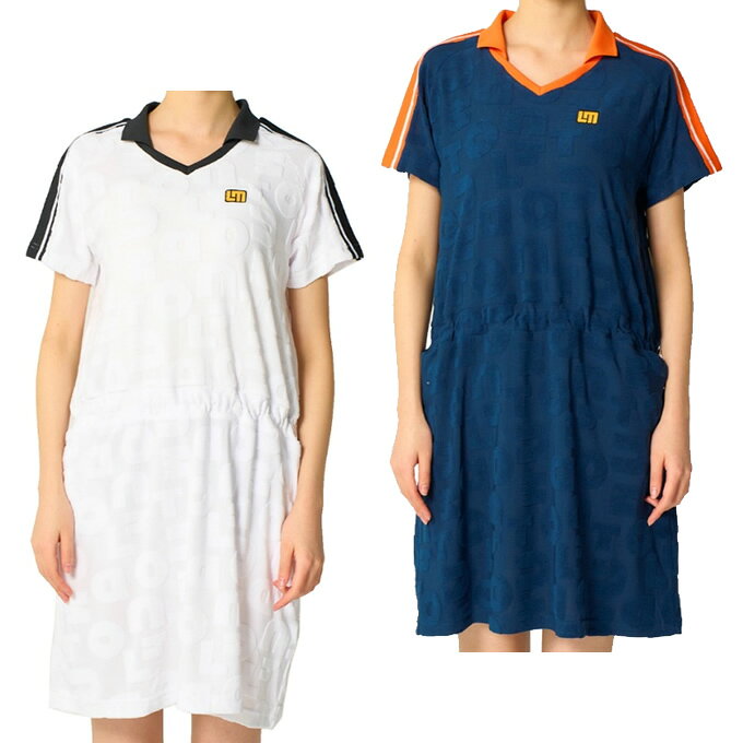 ラウドマウス(LOUDMOUTH) ゴルフウェア ワンピース レディース パイルジャガードロゴワンピース 866661 EC 【2026年春夏モデル】【ご自宅配送限定】‥