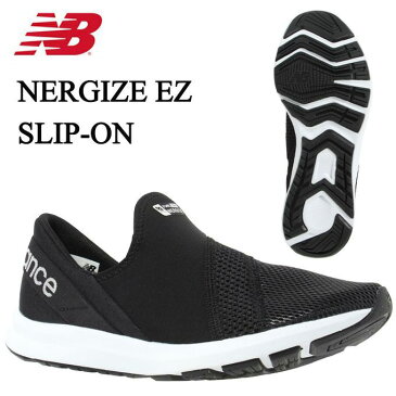 ニューバランス スニーカー レディース スリッポン FUEL CORE NERGIZE EZ SLIP-ON WLNRSLB1 D new balance ナージャイズ 黒 run