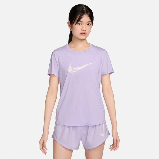 ナイキ ランニングウェア Tシャツ 半袖 レディース ワン スウッシュ ウィメンズ Dri-FIT ショートスリーブ ランニングトップ FN2619-512 NIKE 【メール便可】 run 1