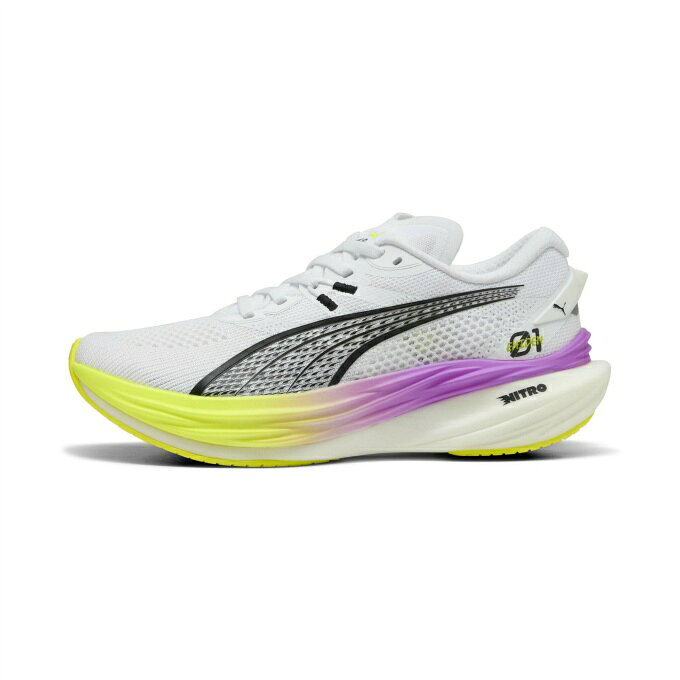 ヒマラヤランニング専門店のプーマ PUMA ランニングシューズ レディース ウィメンズ ディヴィエイト ニトロ 3 EKIDEN グロー 311895 01｜アングル2