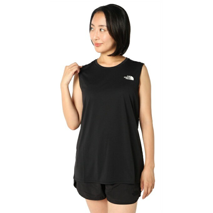 【メール便送料無料】ザ・ノース・フェイス(THE NORTH FACE) ランニングウェア Tシャツ ノースリーブ スリーブレス GTD メランジクルー NTW12594 K 【国内正規品】 run