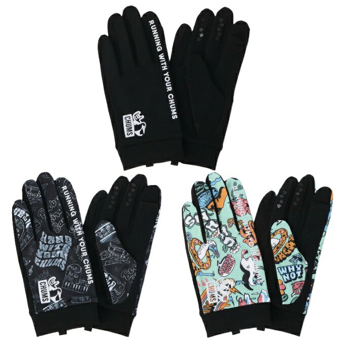 チャムス(CHUMS) ランニング 防寒手袋 メンズ レディース チャムス×ミツカ ランニンググローブ CH09-1352 run