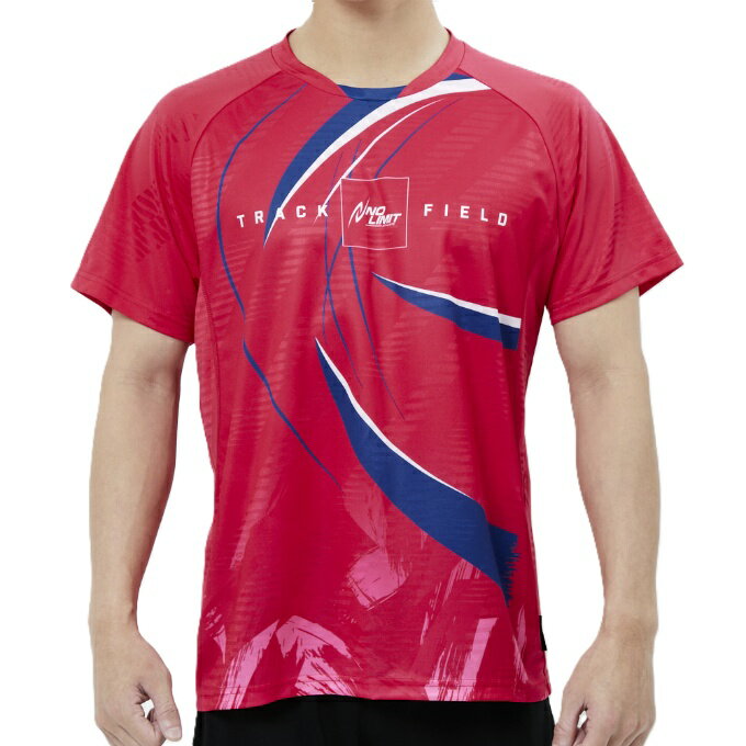 ニシスポーツ(NISHI) 陸上 ウェア 半袖Tシャツ メンズ グラフィックジャカード半袖T 2811A619-700 run(4.0)