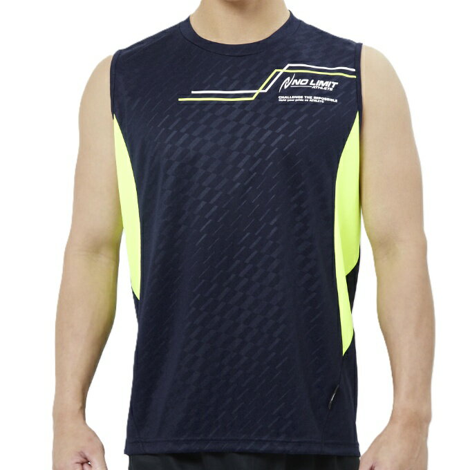 Shirts - ニシスポーツ(NISHI) 陸上 ウェア ノースリーブ メンズ UVカットエンボス NSシャツ 2811A622-400 run