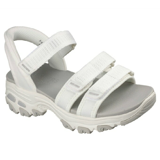樂天商城 - スケッチャーズ SKECHERS ストラップサンダル レディース SLPディーライツサンダル 163651-WHT run