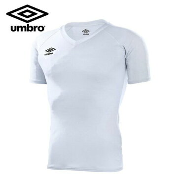 アンブロ（UMBRO） サッカー 半袖アンダーシャツ（メンズ） パワーインナーS/S Vネックシャツ （UAS9701-WHT）2017SS