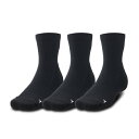 アンダーアーマー バスケットボール パックソックス メンズ レディース UAクオーターソックス 3足セット 1371936-001 UNDER ARMOUR s...