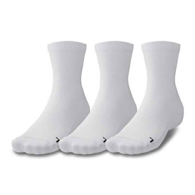 アンダーアーマー バスケットボール パックソックス メンズ レディース UAクオーターソックス 3足セット 1371936-100 UNDER ARMOUR s...