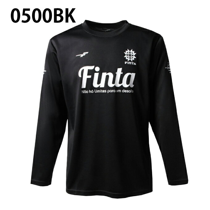 【メール便送料無料】 フィンタ FINTA サッカーウェア プラクティスシャツ 長袖 メンズ ビッグロゴ ロングスリーブTシャツ FT8818