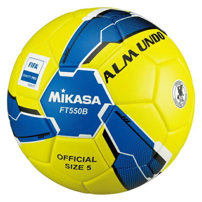 ミカサ MIKASA サッカーボール 5号球 検定球 FT550B-YBLBK-FQP sc