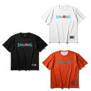 【メール便送料無料】スポルディング(SPALDING) バスケットボールウェア 半袖シャツ メンズ レディース Tシャツ ワンピース メラメラの実 ロゴ SMT25105P