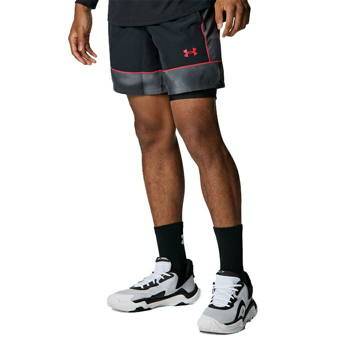 【メール便送料無料】アンダーアーマー(UNDER ARMOUR) バスケットボール ハーフパンツ メンズ UAゾーン..