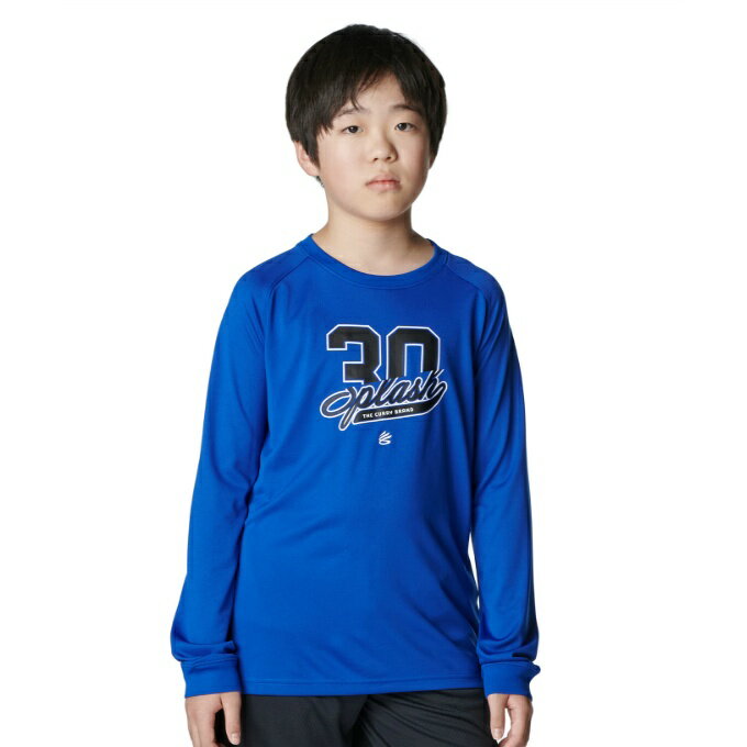 アンダーアーマー(UNDER ARMOUR) バスケットボール 長袖シャツ ジュニア カリー テック グラフィック ロングスリーブ Tシャツ 6007871-400 sc