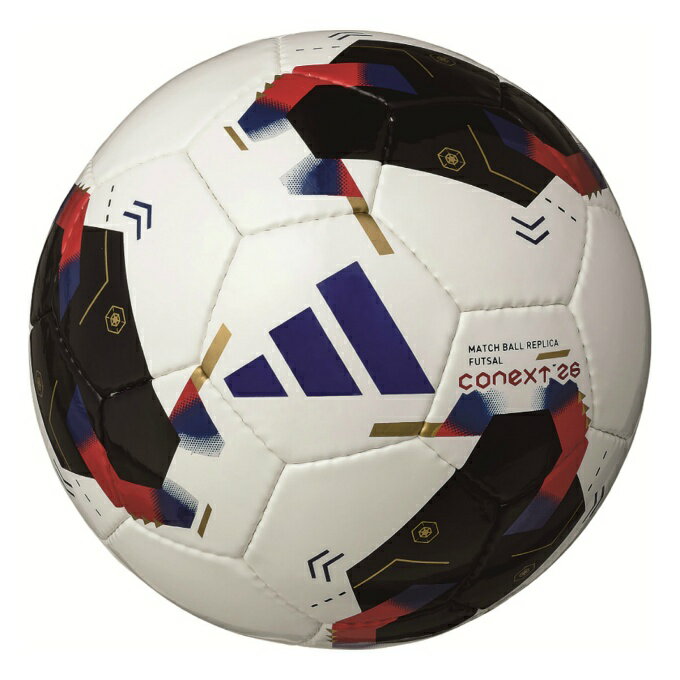 日本国内主要大会 公式試合球　同製法・同デザイン フットサル レプリカモデル ■カラー：WH(ADFF430) ■サイズ：フットサル4号 ■素材：人工皮革 ■原産国：パキスタン ■その他：国際公認球・検定球 ※商品画像はサンプルのため、若干の仕様変更がある場合がございます。予めご了承下さい。 検索ワード：4号球 中学校 高校 一般 大人 フットサル ボール ball 試合球 試合用 検定球