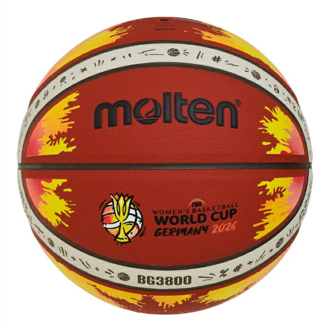 乐天商城 - モルテン(molten) バスケットボール 6号球 レディース FIBA女子バスケットボールワールドカップ2026 レプリカ B6G3800-W6G sc