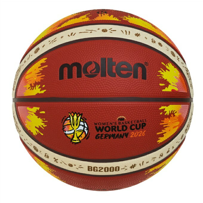 乐天商城 - モルテン(molten) バスケットボール 6号球 レディース FIBA女子バスケットボールワールドカップ2026 レプリカ ゴム6号 B6G2000-W6G sc