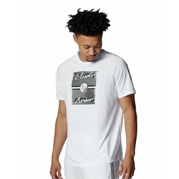 乐天商城 - アンダーアーマー バスケットボールウェア 半袖シャツ メンズ UA DREAMERS LOGO SHORT SLEEVE T-SHIRT 6012507-100 UNDER ARMOUR sc