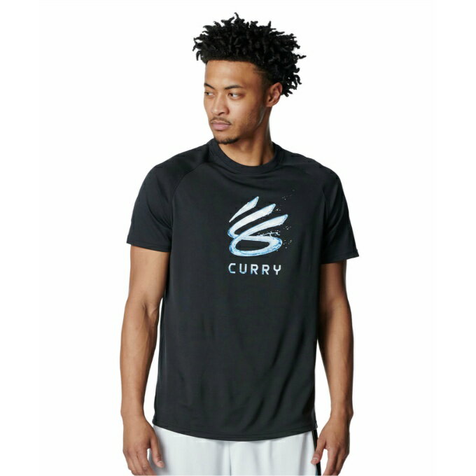 ■カラー：BLK ( 001 Black ) ■サイズ：S、M、L、XL、XXL ■素材：ポリエステル100% ■特長： ・汗を素早く吸収、外部へ発散し、アスリートの身体を常にドライに保つ ・臭いを軽減 ・首元はリブ仕様 ・ステフィン・カリーコレクション ・ラウンドヘムにすることでより動きやすくなり、ストレス軽減 ・Tech(テック)/吸汗速乾性と伸縮性を兼ね備え、柔らかな肌触りを提供する定番ファブリック ■フィットタイプ： ルーズ/ゆったりと着用するタイプ。 ■原産国：ベトナム 検索ワード：半袖Tシャツ 半袖シャツ 半そで Tシャツ 機能Tシャツ バスケットウェア プラクティスシャツ バスケットボール バスケ ウェア ウエア