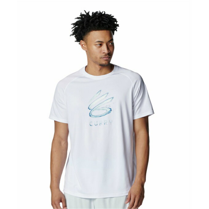 乐天商城 - アンダーアーマー バスケットボールウェア 半袖シャツ メンズ CURRY TECH GRAPHIC SHORT SLEEVE T-SHIRT 6012511-100 UNDER ARMOUR sc