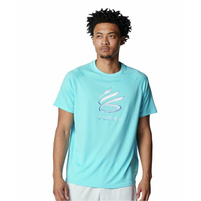 乐天商城 - アンダーアーマー バスケットボールウェア 半袖シャツ メンズ CURRY TECH GRAPHIC SHORT SLEEVE T-SHIRT 6012511-481 UNDER ARMOUR sc
