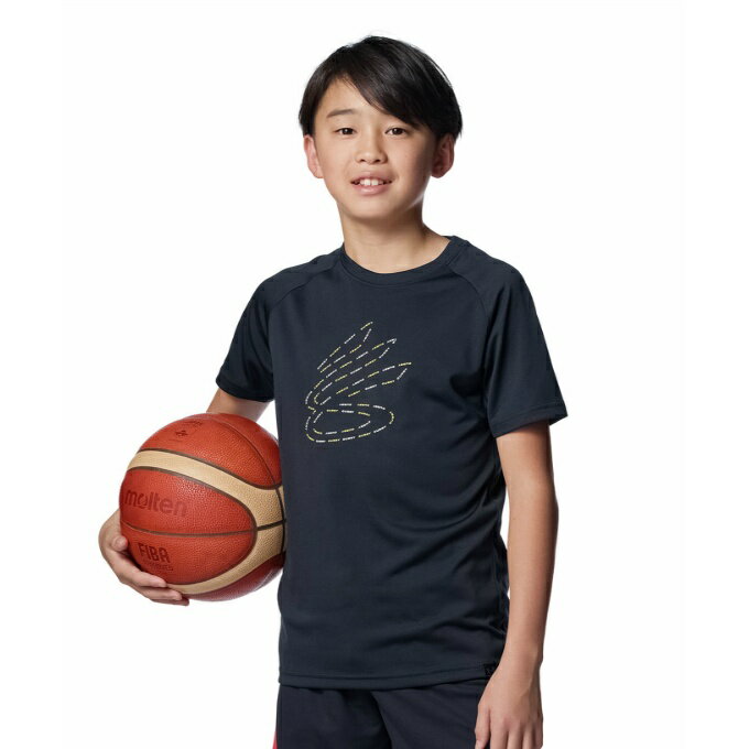 乐天商城 - アンダーアーマー(UNDER ARMOUR) バスケットボールウェア 半袖シャツ ジュニア CURRY SHORT SLEEVE T-SHIRT 6012519-001 sc