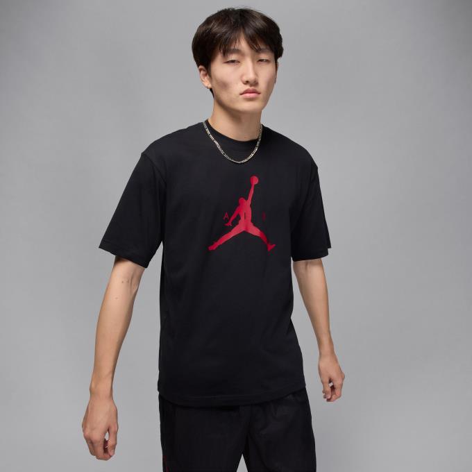 乐天商城 - ジョーダン(JORDAN) バスケットボールウェア 半袖シャツ メンズ 26S JDジャンプマンHBR SS T IM9801-011 sc
