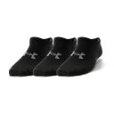 アンダーアーマー アンクルソックス ジュニア UAエッセンシャル ノーショー ソックス 6足セット 1370543-006 UNDER ARMOUR sw