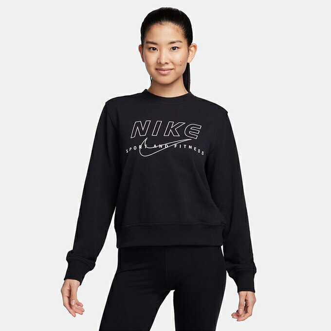 ナイキ スウェット レディース F ONE DF 裏毛グラフィッククルー FB5649-010 NIKE swのサムネイル