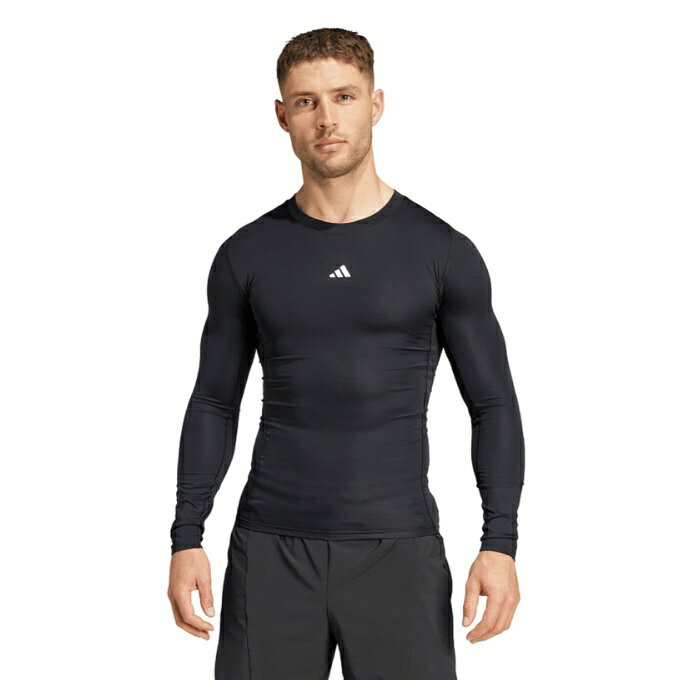 アディダス アンダーウェア 長袖 メンズ テックフィット コンプレッション トレーニング長袖Tシャツ JE6702 KVF02 adidas