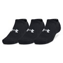 【全品15%OFFクーポン!5/9 20:00〜5/18 23:59】 アンダーアーマー アンクルソックス メンズ Unisex UA TC 3pk No Sh...