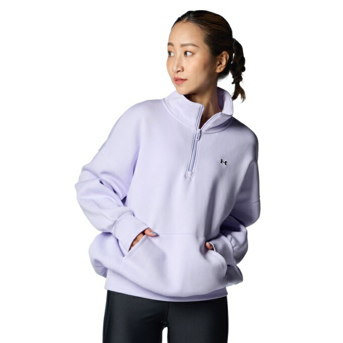 アンダーアーマー フリース レディース UAエッセンシャル フリース 1/2ジップ トップス 1388207-535 UNDER ARMOUR sw